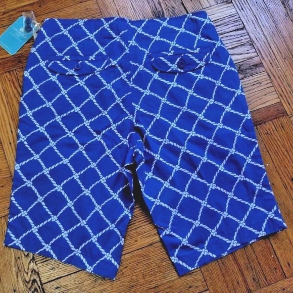 Caribbean-Joe-Rope-Print-Cobalt-Blue-Shorts sz.6 - Picture 2 of 6